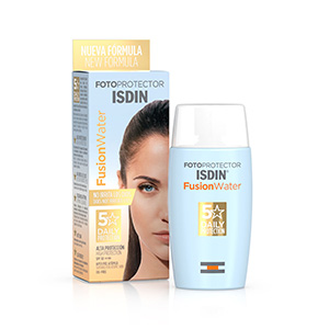 ضد آفتاب فیوژن واتر بی رنگ ایزدینIsdin Fotoprotector Fusion Water color SPF 50