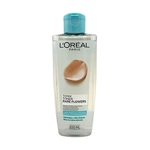 تونر پاک کننده لورال پوست نرمال و مختلطloreal tonik toner rare flower 200ml