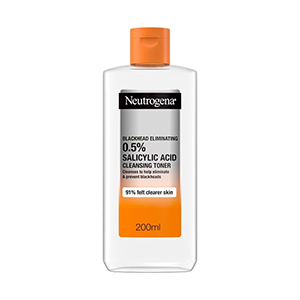 تونر پاک کننده صورت نوتروژینا مدل ضد جوش سرسیاه ا Blackhead Eliminating 0.5 SALICYLIC ACID cleansing toner