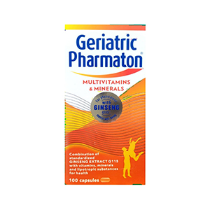 کپسول مولتی ویتامین فارماتون 100 عددژریاتریک با جنسینگ ا Geriatric Pharmaton with Ginseng 100 Capsules